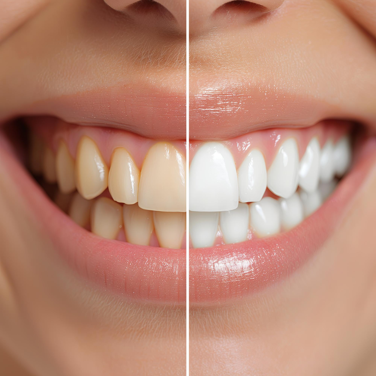 Teeth before professional dental clean